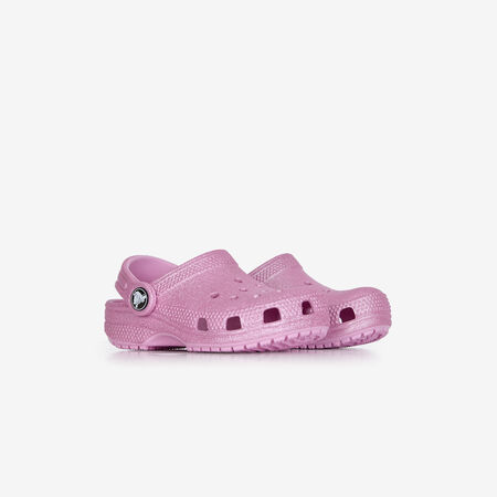 CROCS CLASSIC CLOG GLITTER ROSE BÉBÉ