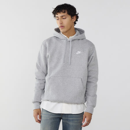 NIKE HOODIE CLUB SMALL LOGO GRIS HOMME