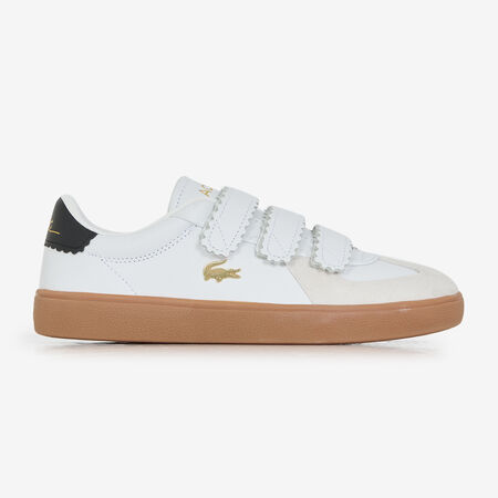 LACOSTE BASESHOT PRO VELCRO BLANC/NOIR FEMME