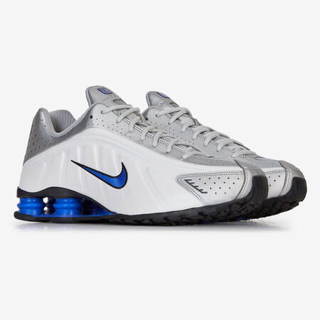 NIKE shox SHOX R4 BLANC/BLEU HOMME