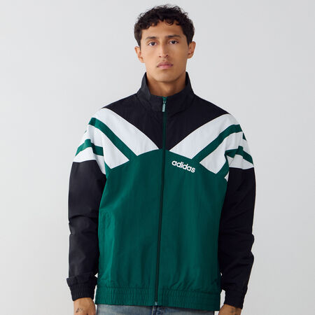 ADIDAS ORIGINALS JACKET FZ TRACKTOP VERT/NOIR HOMME