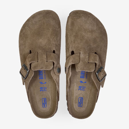 BIRKENSTOCK boston BOSTON SUEDE DARK TEA MARRON DAMES
