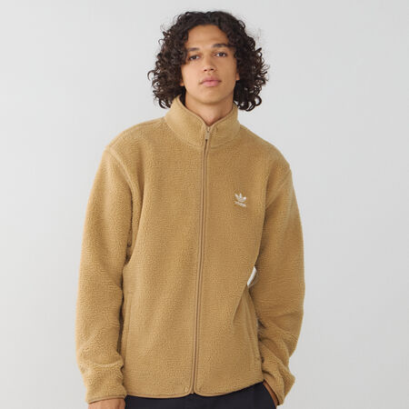 ADIDAS ORIGINALS JACKET FZ TEDDY FLEECE MARRON/BLANC HEREN