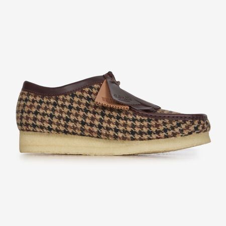 CLARKS WALLABEE HARRIS TWEED MARRON HOMME