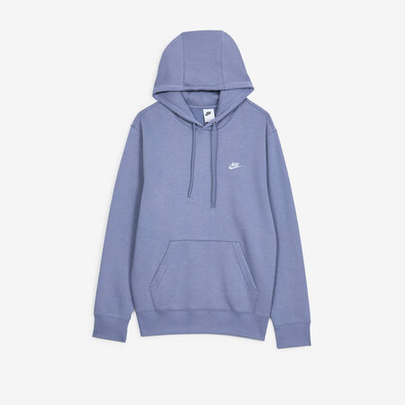 NIKE HOODIE CLUB SMALL LOGO BLEU/BLANC HEREN