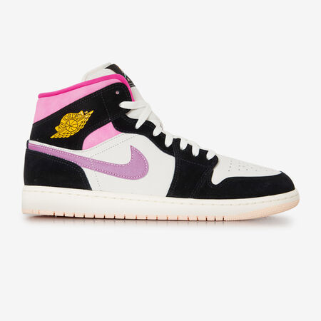 JORDAN air jordan 1 AIR JORDAN 1 MID NOIR/ROSE HOMME