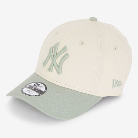 NEW ERA 9FORTY KIDS NY BI-COLOR BEIGE/VERT ENFANT
