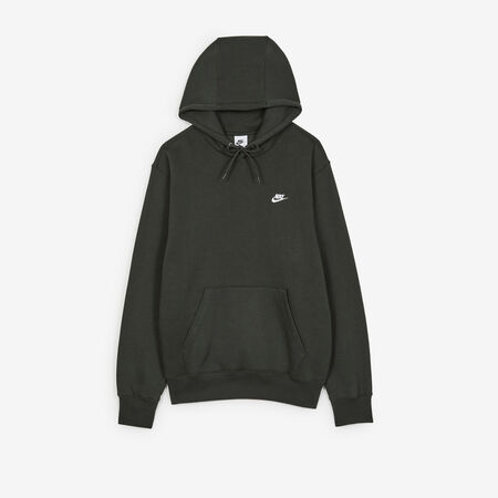 NIKE HOODIE CLUB SMALL LOGO VERT/BLANC HOMME