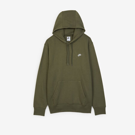 NIKE HOODIE CLUB SMALL LOGO VERT/BLANC HEREN