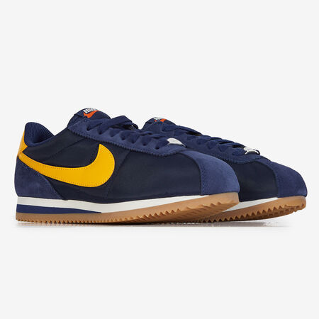 NIKE cortez CORTEZ NYLON MARINE/JAUNE FEMME