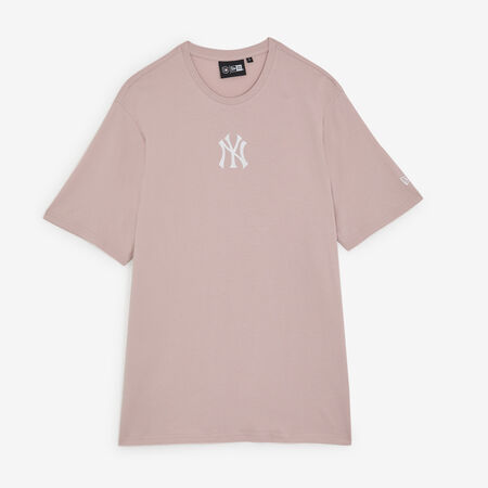 TEE SHIRT NY LOGO : ROSE/BLANC