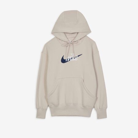 NIKE HOODIE PHOENIX OS HDY BEIGE/MARINE DAMES