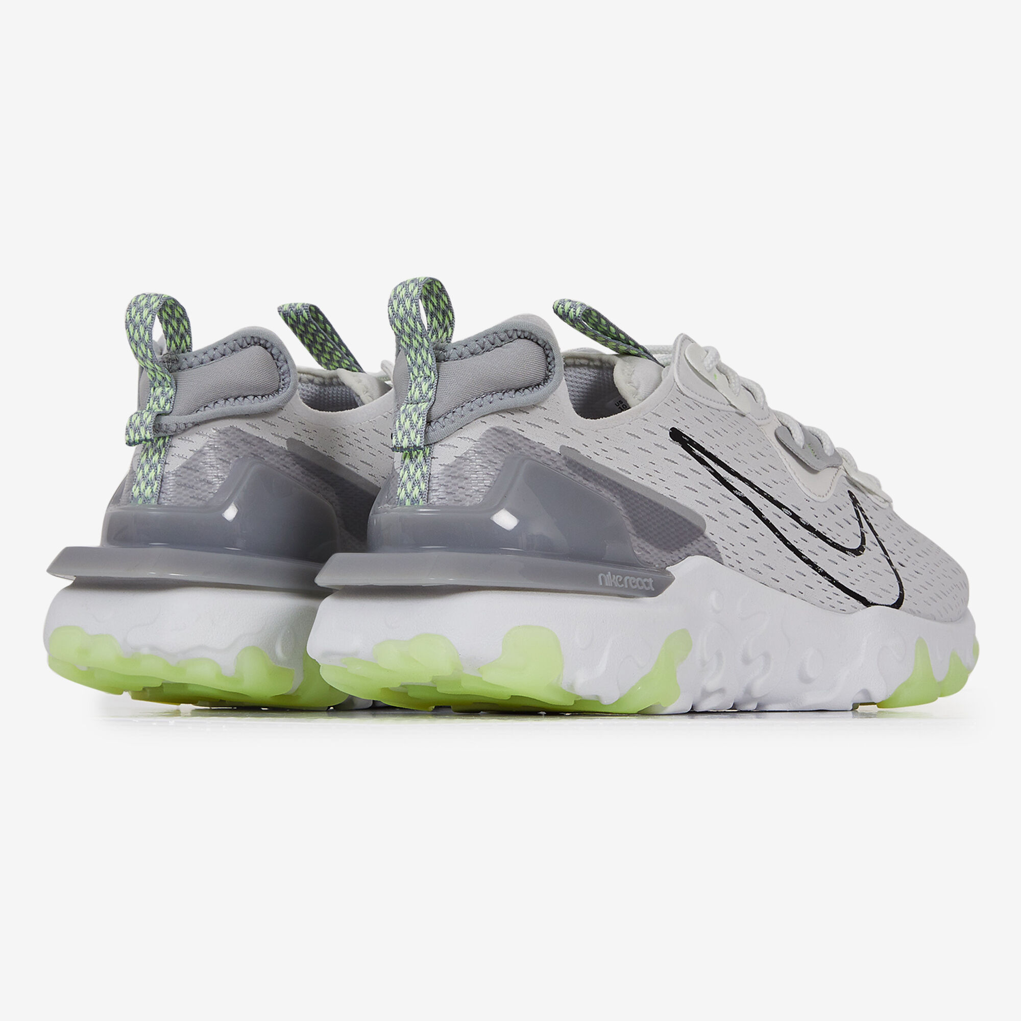 NIKE REACT VISION GRIS JAUNE SNEAKERS HOMME Courir.be