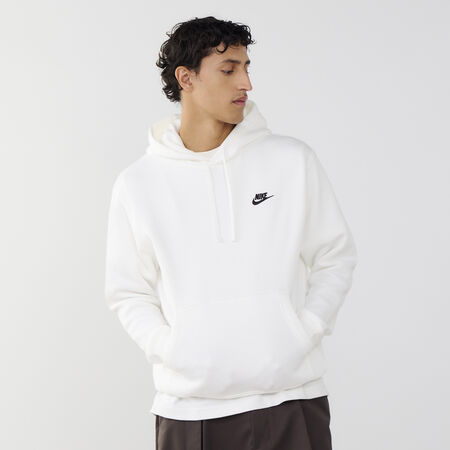 NIKE HOODIE CLUB SMALL LOGO BLANC HOMME