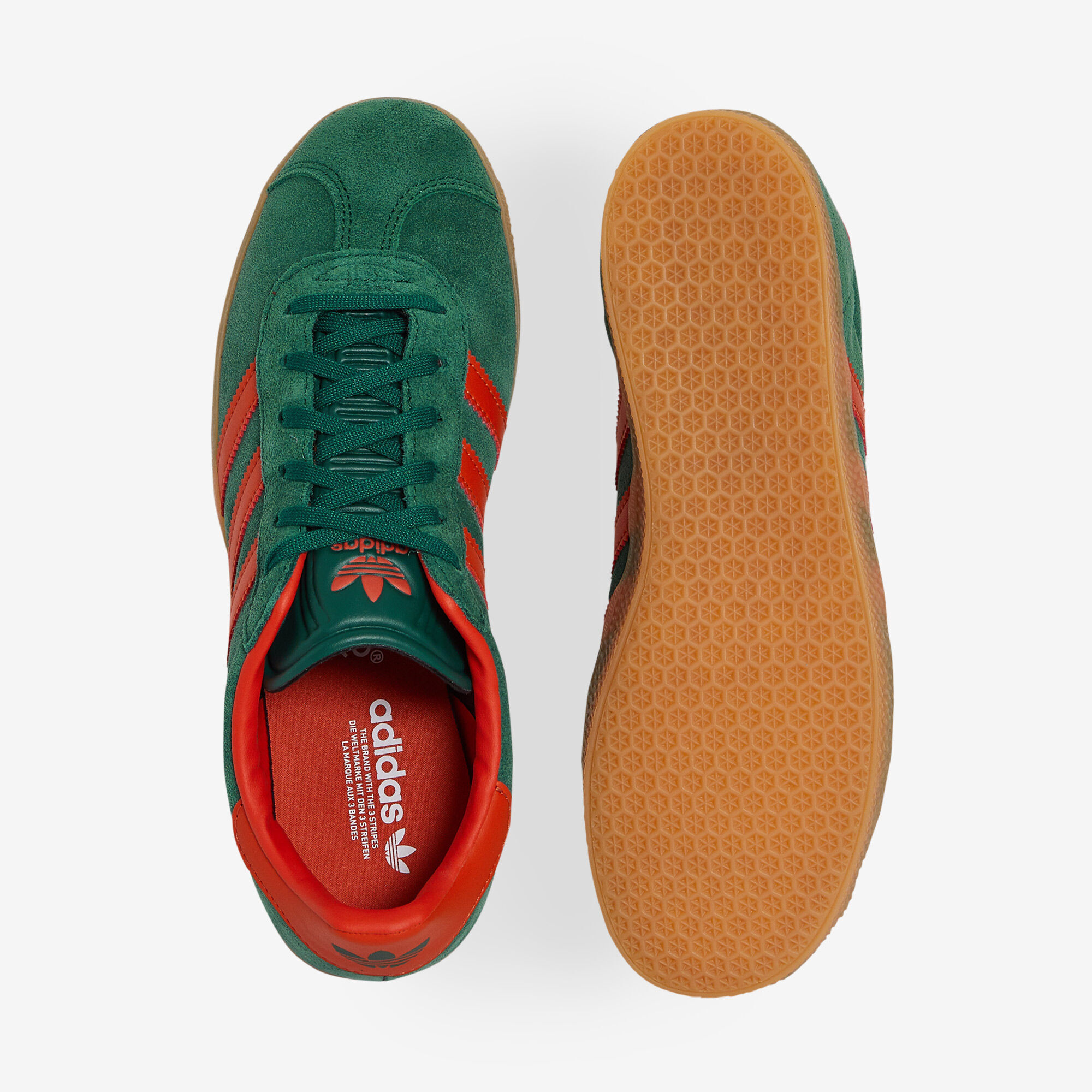 ADIDAS ORIGINALS GAZELLE VERT ORANGE SNEAKERS KINDEREN Courir.be