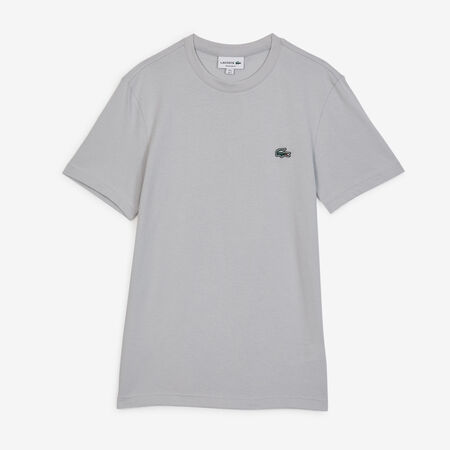 LACOSTE TEE SHIRT CLASSIC SMALL LOGO SL GRIS HOMME
