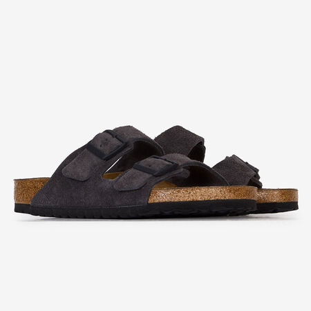 BIRKENSTOCK arizona ARIZONA SUEDE VELVET GRAY ANTHRACITE HOMME