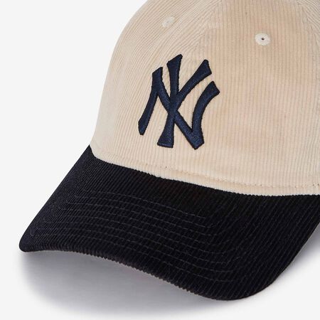 NEW ERA 9TWENTY NY COLOURBLOCK CORD BEIGE/MARINE HOMME