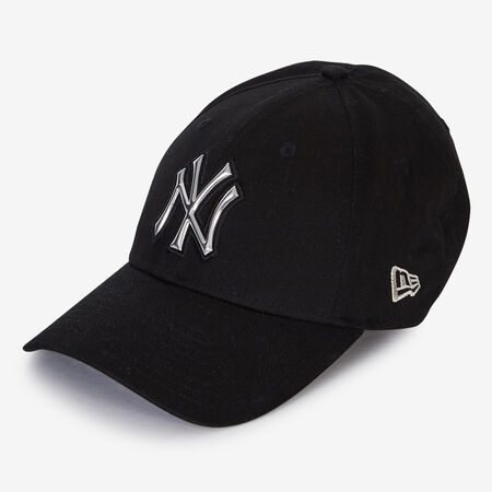 NEW ERA 9FORTY NY MIROIR LOGO NOIR/ARGENT HOMME