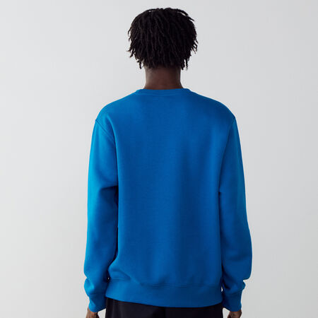NIKE SWEAT CREW CLUB BLEU/BLANC HEREN