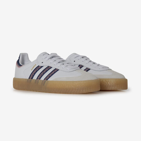 ADIDAS ORIGINALS samba SAMBAE BLANC/MARINE JUNIOR