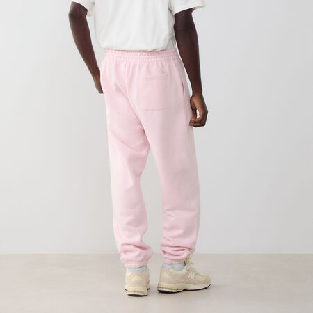 NEW BALANCE PANT JOGGER SMALL LOGO ROSE/BLANC HOMME