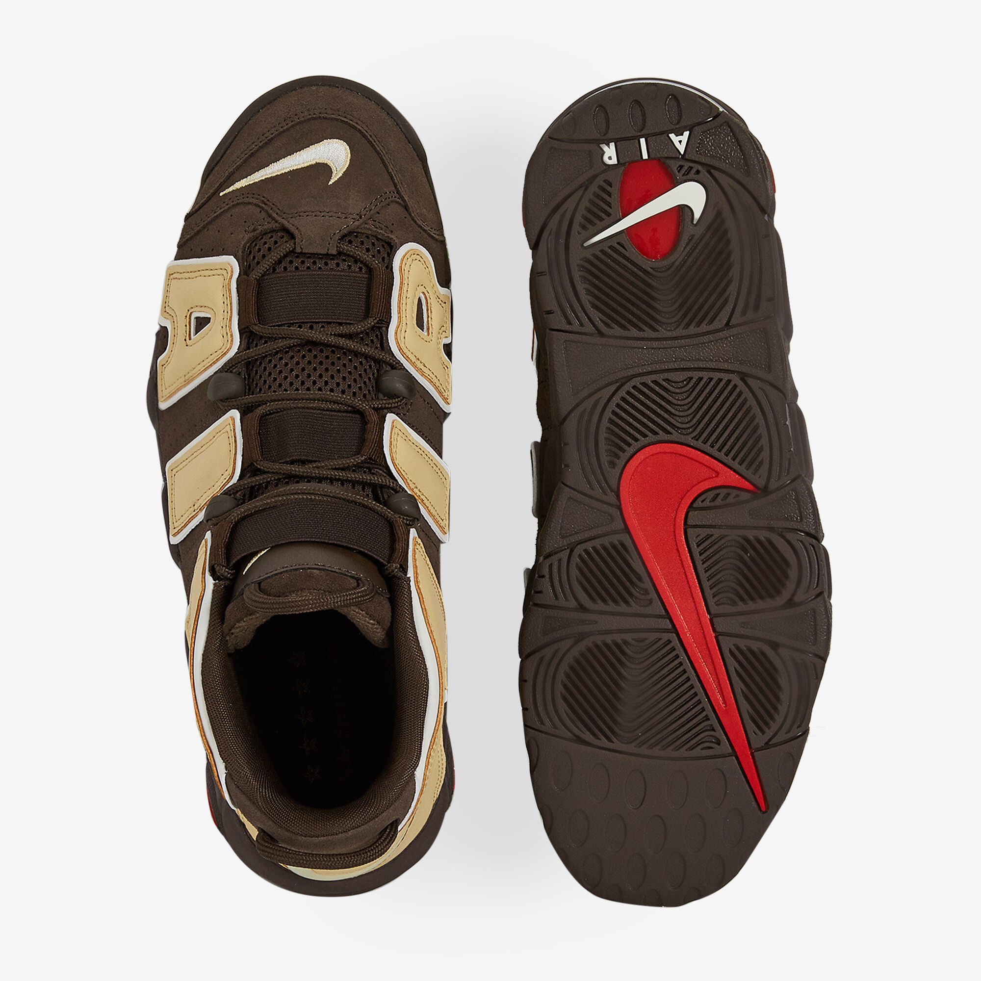 Nike uptempo 96 deals homme marron