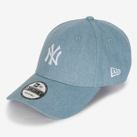 NEW ERA 9FORTY NY DENIM EMBROIDERY LOGO BLEU/BLANC HOMME