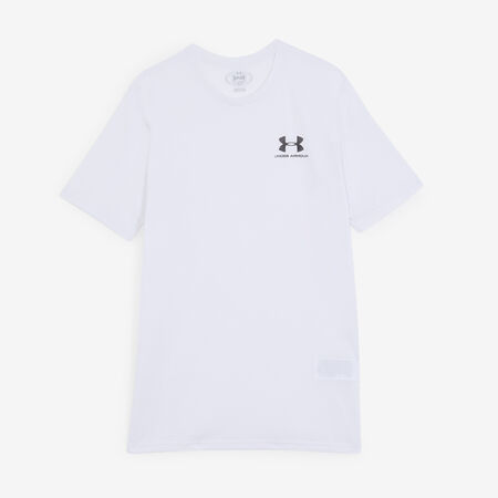 TEE SHIRT SIDE LOGO : BLANC