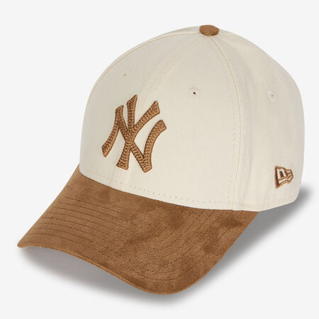 NEW ERA 9FORTY WOMEN NY FAUX SUEDE BEIGE/MARRON DAMES