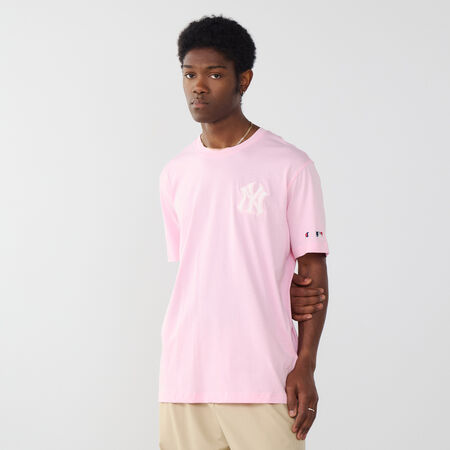 CHAMPION TEE SHIRT NY YANKEES ROSE/NOIR HOMME