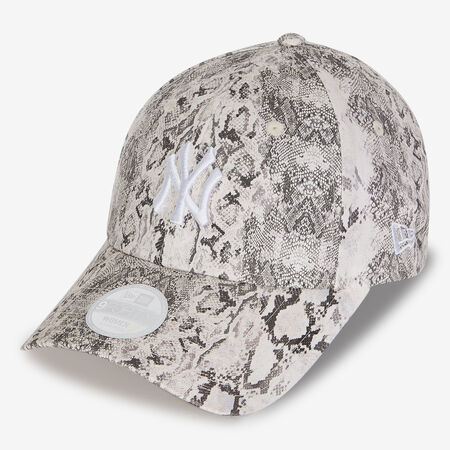 NEW ERA 9FORTY WOMEN NY SNAKE AOP GRIS FEMME