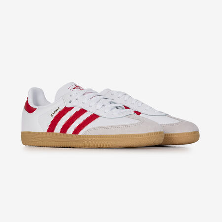 ADIDAS ORIGINALS samba SAMBA OG BLANC/ROUGE JUNIOR