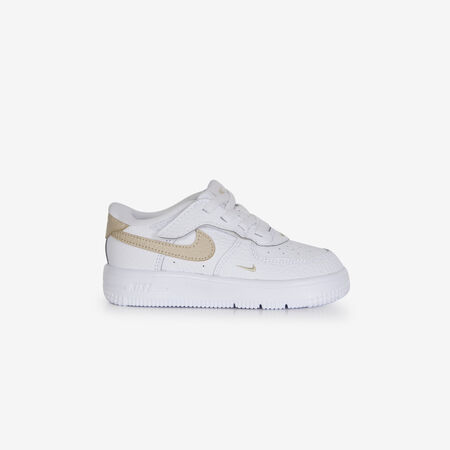 AIR FORCE 1 LOW MINI SWOOSH CF : BLANC/BEIGE