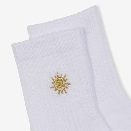 COURIR MID CREW SUNSHINE 2PK BLANC/NOIR MIXTE