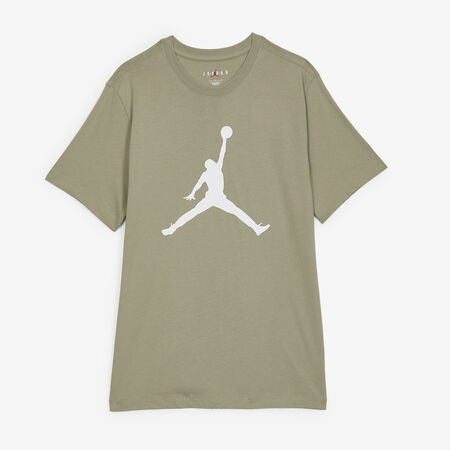 JORDAN TEE SHIRT BIG JUMPMAN BEIGE/BLANC HOMME