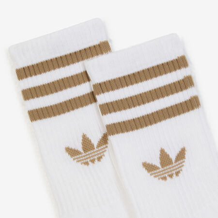 ADIDAS ORIGINALS CHAUSSETTES X3 CREW 3 STRIPES BLANC/MARRON MIXTE