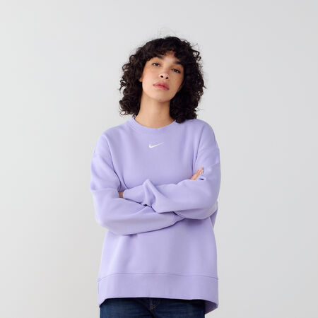 NIKE SWEAT CREW PHOENIX LONG OVERSIZED VIOLET/BLANC FEMME