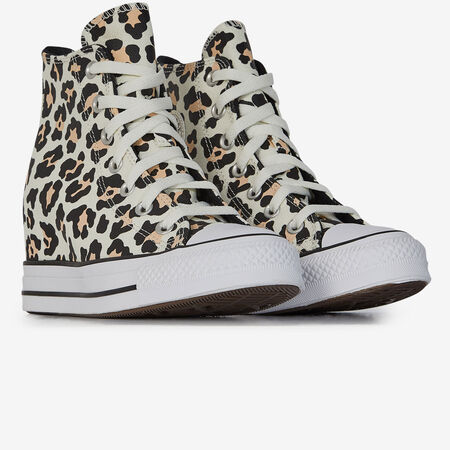 CONVERSE chuck taylor all star CHUCK TAYLOR ALL STAR WEDGE CHEETAH BLANC/MARRON FEMME