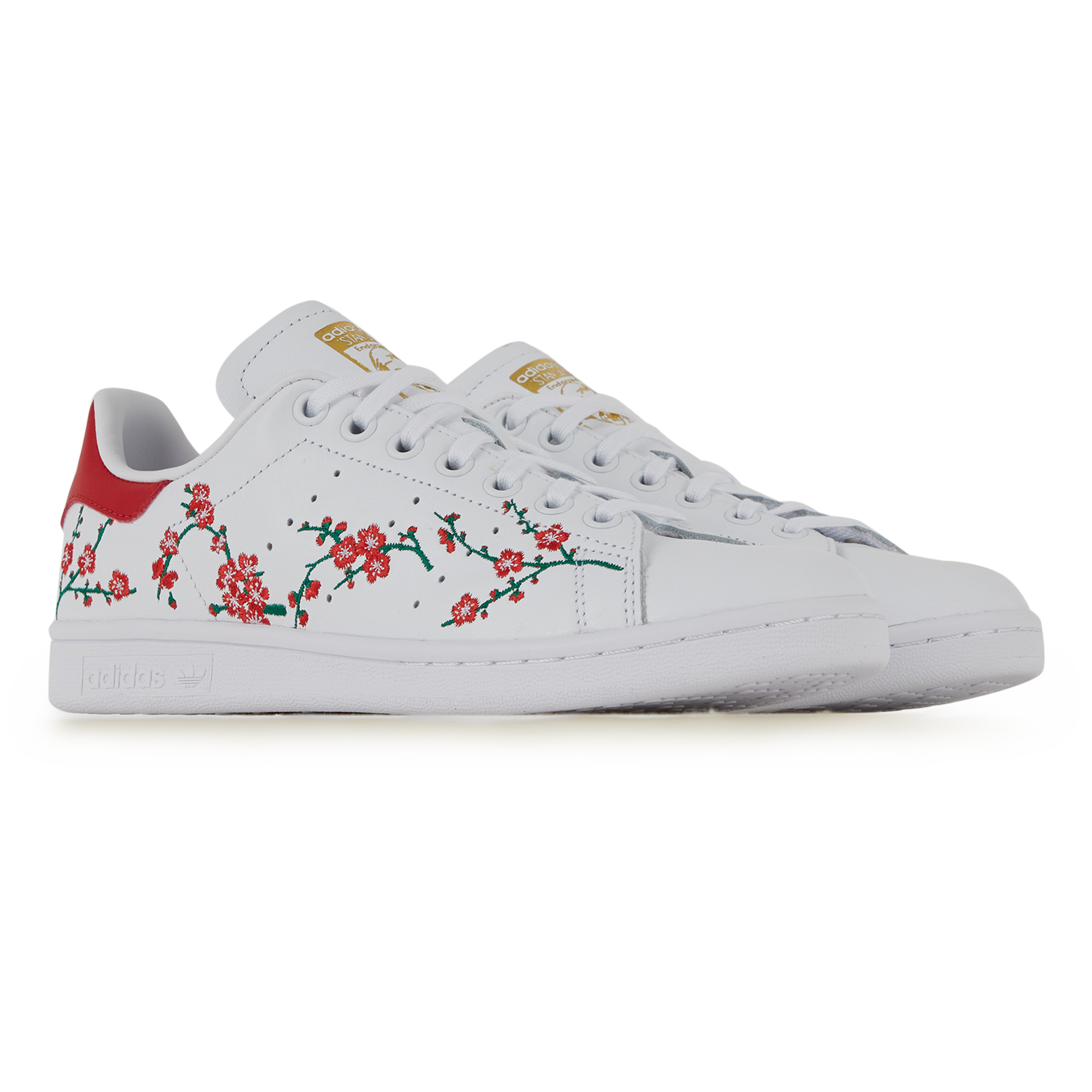 adidas stan smith fleur rouge