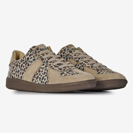 AIGLE EURO TRAINER LEOPARD BRUIN/BEIGE DAMES