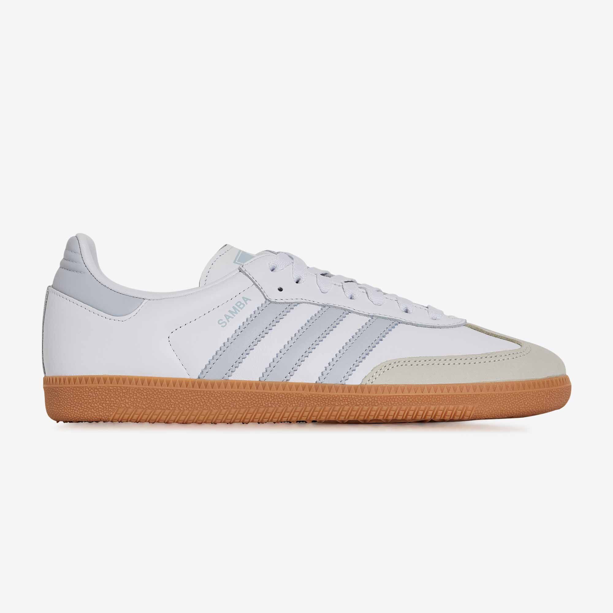 ADIDAS ORIGINALS SAMBA OG BLANC BLEU SNEAKERS HOMME Courir.be