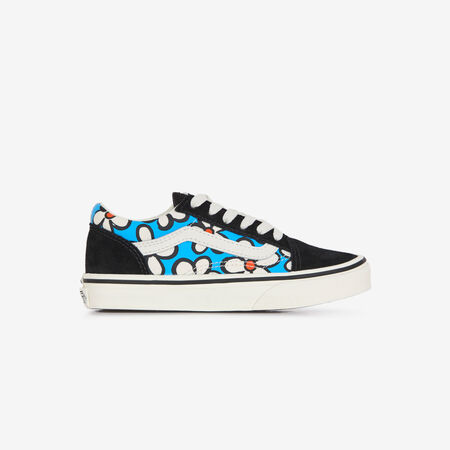 VANS OLD SKOOL FLOWERS NOIR/BLEU CADET