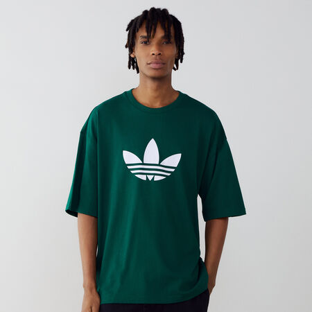 ADIDAS ORIGINALS TEE SHIRT TREFOIL VERT/BLANC HOMME