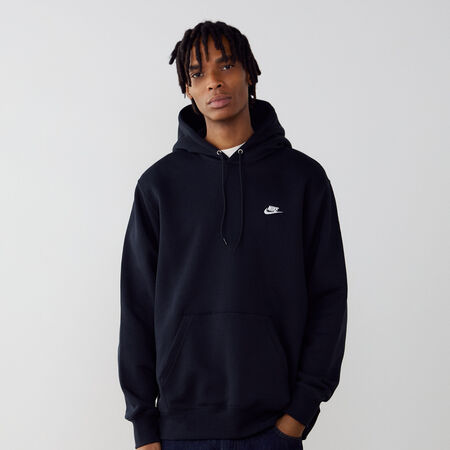 NIKE HOODIE CLUB SMALL LOGO NOIR HOMME