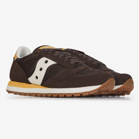 SAUCONY JAZZ ORIGINAL MARRON/JAUNE HOMME