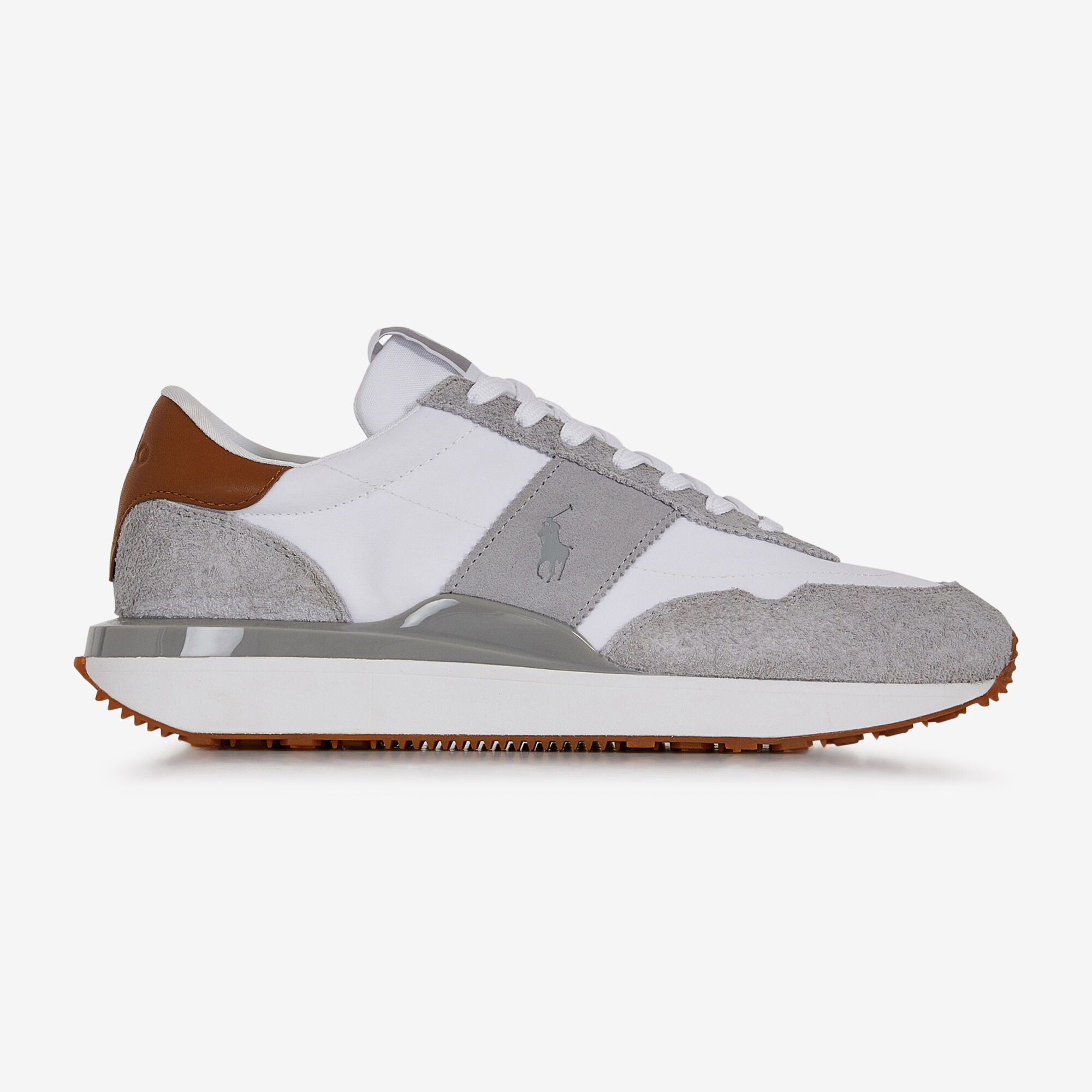 POLO RALPH LAUREN TRAIN 89 WIT GRIJS SNEAKERS HEREN Courir.be