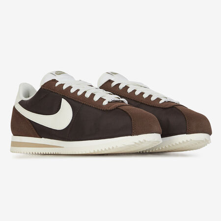 NIKE cortez CORTEZ NYLON MARRON/BLANC FEMME