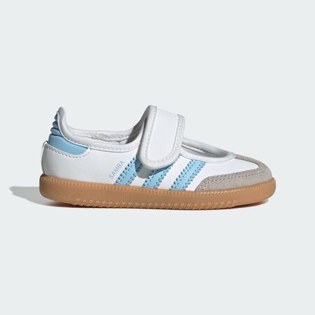 ADIDAS ORIGINALS samba SAMBA JANE BLANC/BLEU BABY