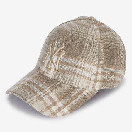 NEW ERA 9FORTY NY PLAID CARAMEL HOMME